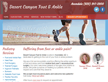 Tablet Screenshot of desertcanyonfoot.com